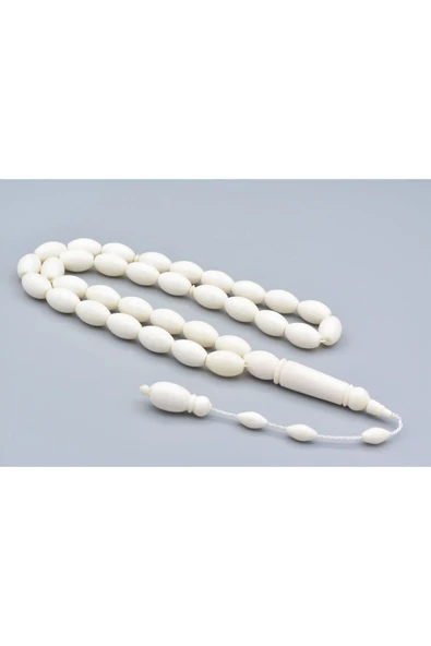 Usta İşi Sistemli Beyzi Kesim İri Boy Deve Kemiği Tesbih - Resim 2