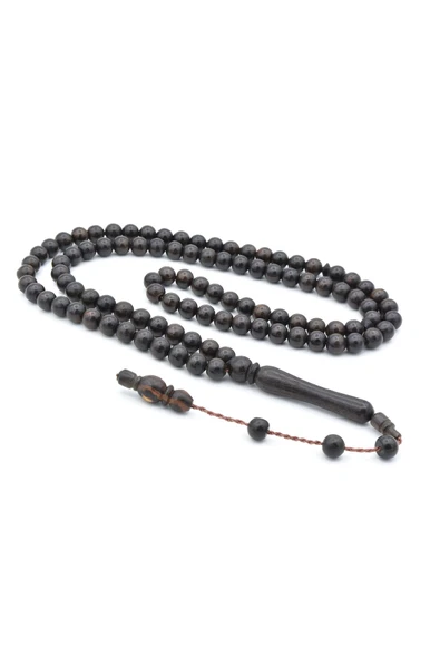 Sistemli Küre Kesim 99 Luk Abanoz Ağacı Tesbih 6 Mm - Resim 2