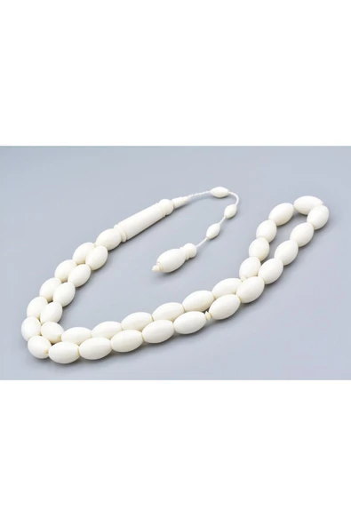 Usta İşi Sistemli Beyzi Kesim İri Boy Deve Kemiği Tesbih - Resim 4