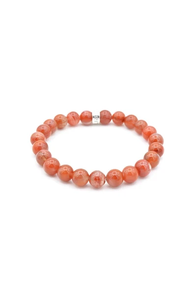 Hakiki Doğal Yemen Akik Taşı Bileklik 8.5 Mm - 3