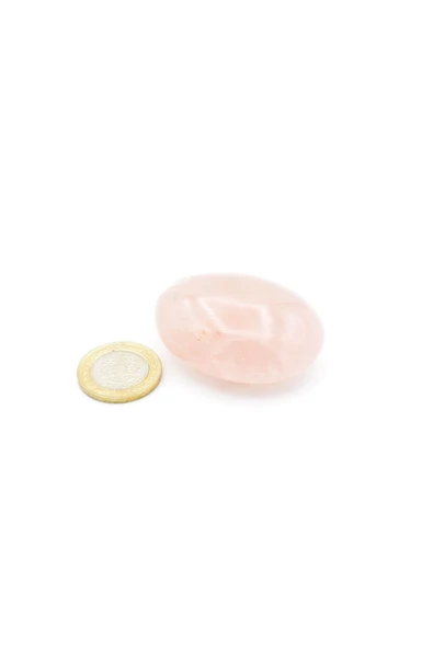 Hakiki Doğal Sabun Şeklinde Pembe Kuvars Masaj Taşı 82 Gram - 5