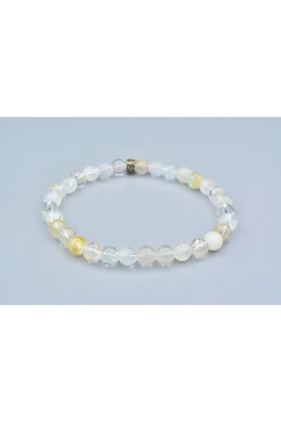 Küre Model Hakiki Doğal Topaz Taşı Bileklik - 3