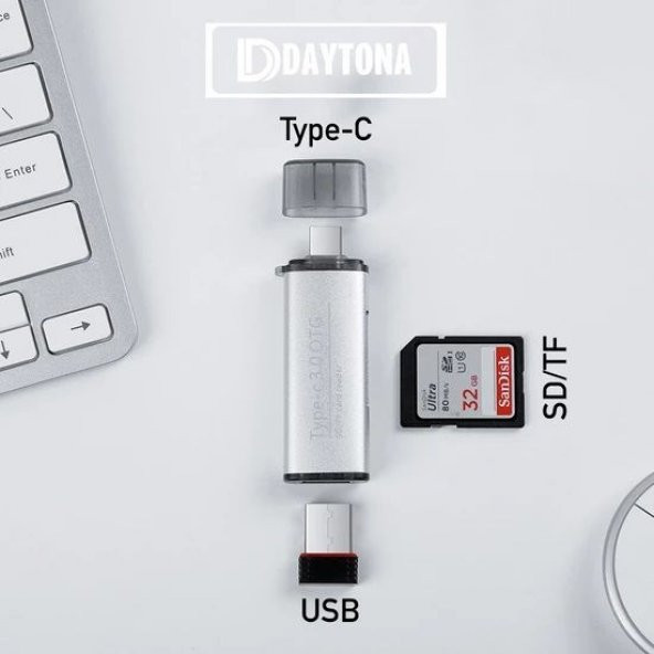 DAYTONA ADS-103 TYPE-C=-USB3.0 OTG VERİ+KART OK AD