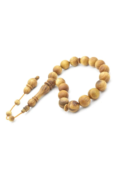 Rüstem Duman Yapımı Küre Kesim Akasya Ağacı Efe Maskot Tesbih - Resim 4