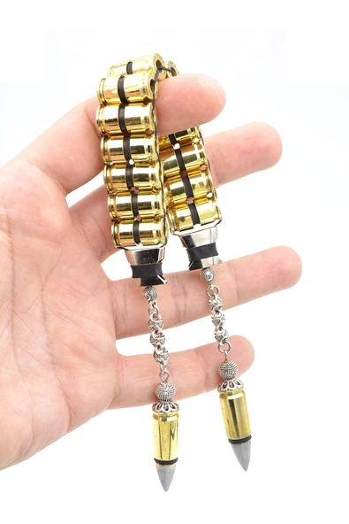 Usta İşi Mermi Kovanı Zaza Tesbih - Resim 5