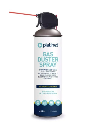 Platinet 600 ML Maxi Büyük Boy Kapak Basınçlı Hava Spreyi Bilgisayar Laptop Elektronik Toz Alıcı Spray