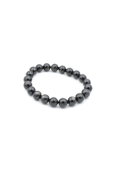 Hakiki Doğal Hipersten Taşı Bileklik Hypersthene 8.5 Mm - 2