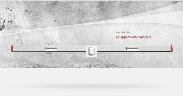 BMI EUROSTAR 690 Alüminyum Su Terazisi 120 cm. - 2