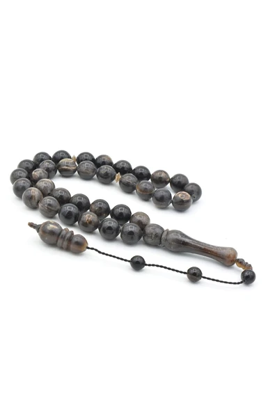 Usta İşi Sistemli Küre Kesim Dev Boy Bufalo Boynuzu Tesbih - Resim 2