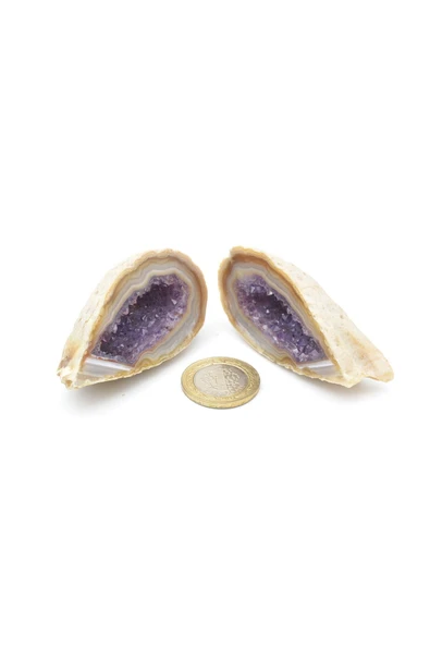 Hakiki Doğal Jeod Ametist Taşı Kaya Parçası 128 Gram - 5