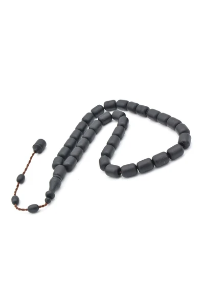 Sistemli Kapsül Kesim İri Boy Siyah Fiber Tesbih - 4
