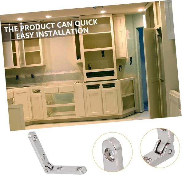 Ahşap Takı Mücevher Puro Kutu Menteşesi Nikel 6 / 180 Derece - 5