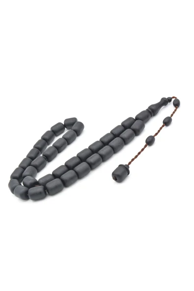 Sistemli Kapsül Kesim İri Boy Siyah Fiber Tesbih - 2