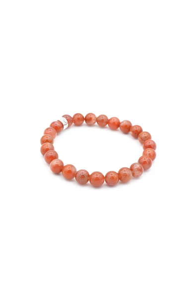 Hakiki Doğal Yemen Akik Taşı Bileklik 8.5 Mm - 1