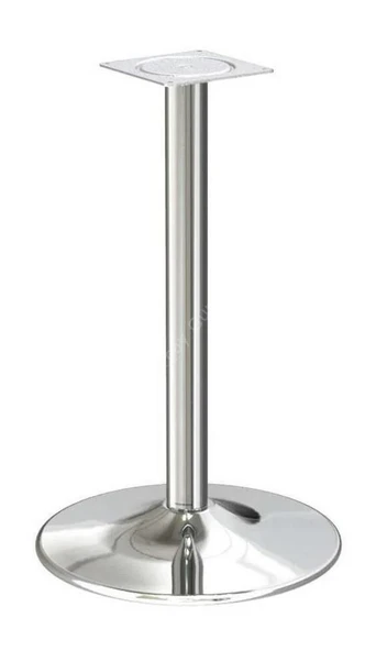Ortadan Tablalı Paslanmaz Lüks Masa Ayağı Yuvarlak 460-710 Mm - 2