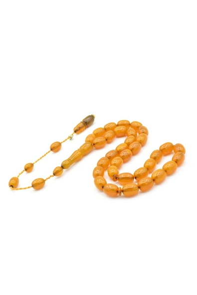 Enes Abdo İmzalı Kapsül Kesim Sarı Katalin Tesbih - Resim 5