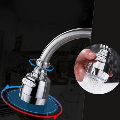 3 Fonksiyonlu Krom Kaplama Oynar Musluk Başlığı - Resim 3