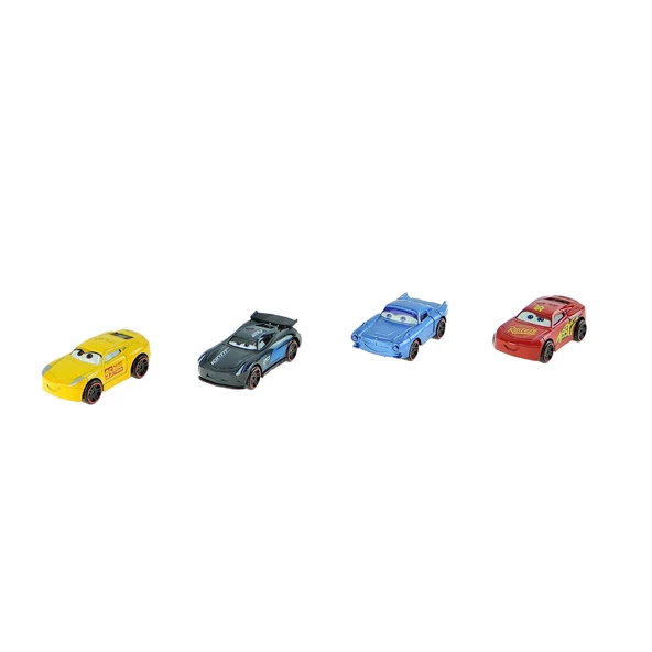 Oyuncak Metal Arabalar 4 lü Şimşekler 5 Cm