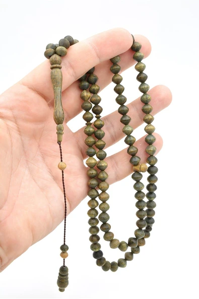 Usta İşi Sistemli Sığırcık Kesim 99 luk Pelesenk Tesbih - Resim 5