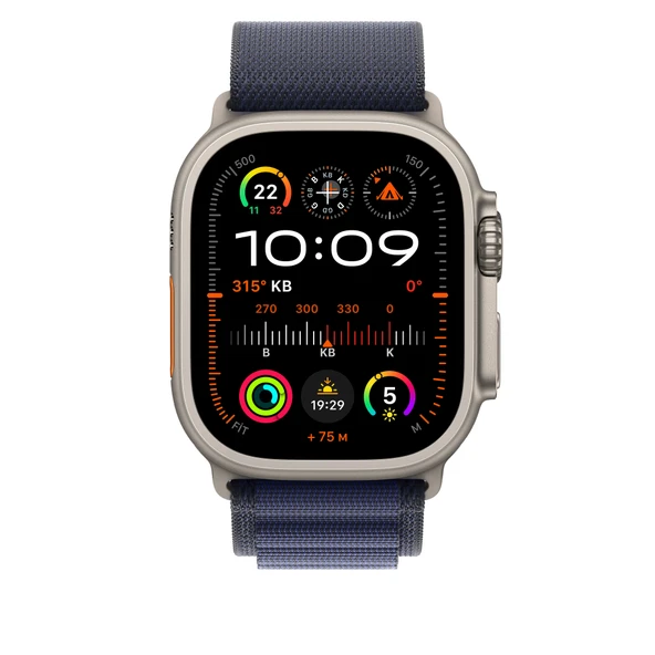 Apple 49 mm Lacivert Alpine Loop Orta Boy Natürel Titanyum Saat Kayışı MXMY3ZM/A - 3