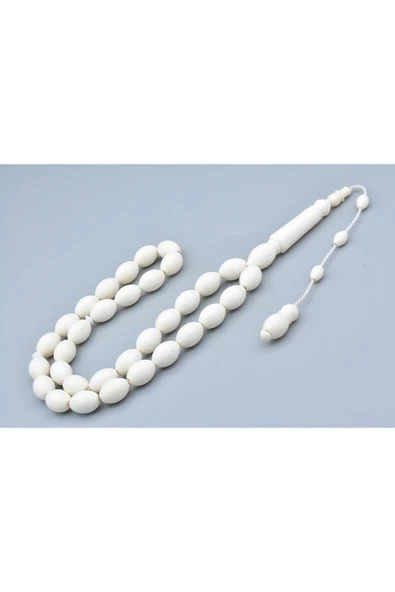 Sistemli İri Boy Beyzi Kesim Deve Kemiği Tesbih - 2