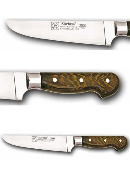 Sürbisa Ahşap Saplı Yöresel Kasap Bıçağı 61010-YM 16.0 cm - Resim 2