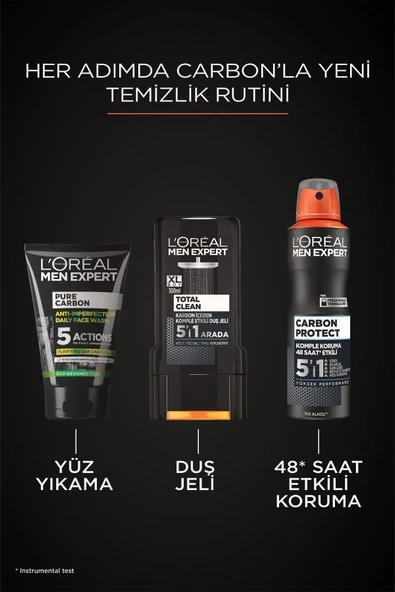 L'Oreal Paris Men Expert Carbon Protect 5'i 1 Arada Erkek Roll-On Deodorant 50 ml - 4