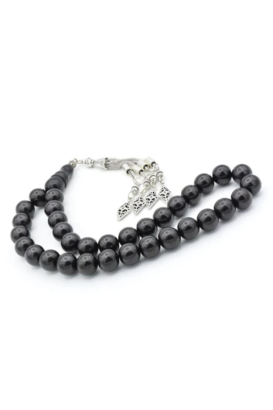 Küre Kesim İri Boy Oltu Taşı Tesbih 12 Mm - 3