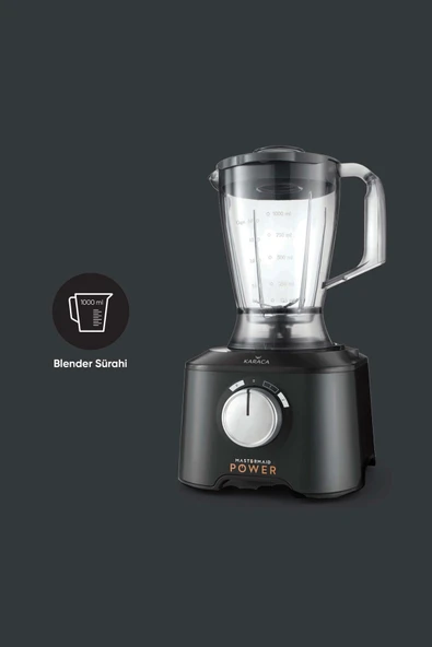 Mastermaid Power Multifunctional 10 In 1 Shiny Black Mutfak Robotu, Blender Seti 2000w - 3