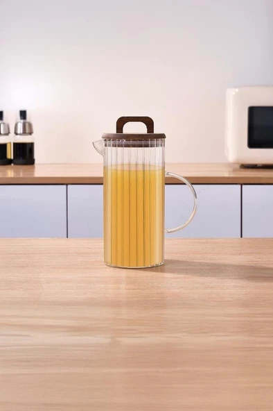 Yüksek Borosilikat Cam Kavanoz 1300 Ml