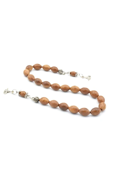 Gümüş Kaplama Malzemeli Beyzi Kesim Kuka Zaza Tesbih - Resim 2