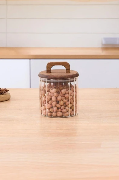 Yüksek Borosilikat Cam Kavanoz – 650 ml
