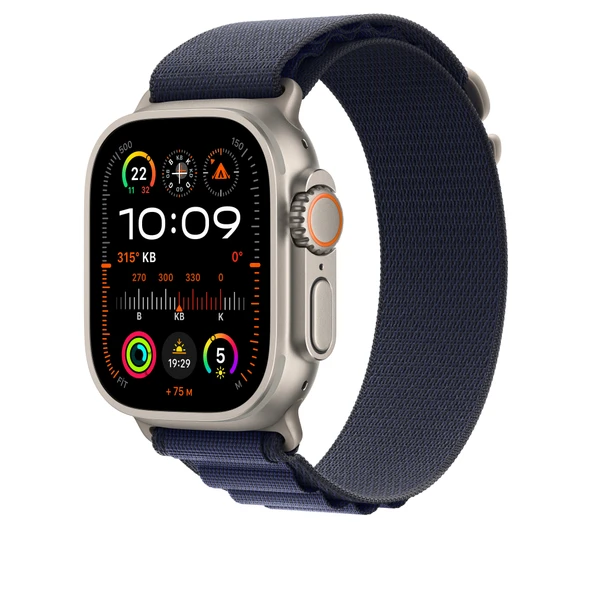 Apple 49 mm Lacivert Alpine Loop Orta Boy Natürel Titanyum Saat Kayışı MXMY3ZM/A - 2