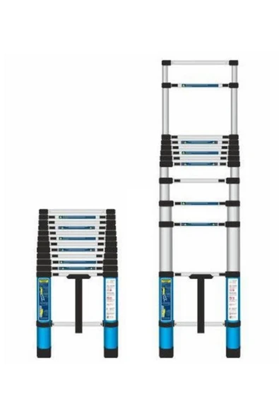 Master Teleskopik Merdiven 9 Basamaklı 2,6 Mt