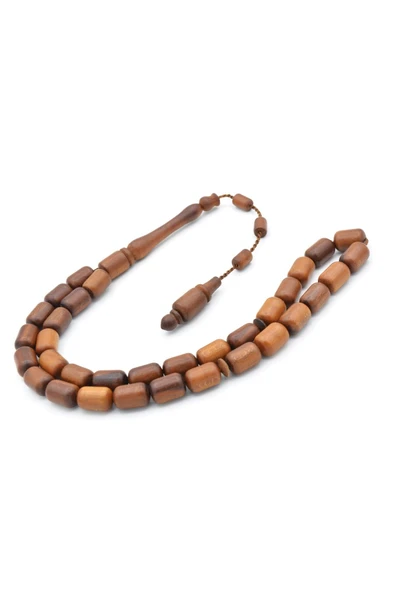 Rüstem Duman İşçilikli Sistemli Kapsül Kesim Erik Ağacı Tesbih - Resim 3