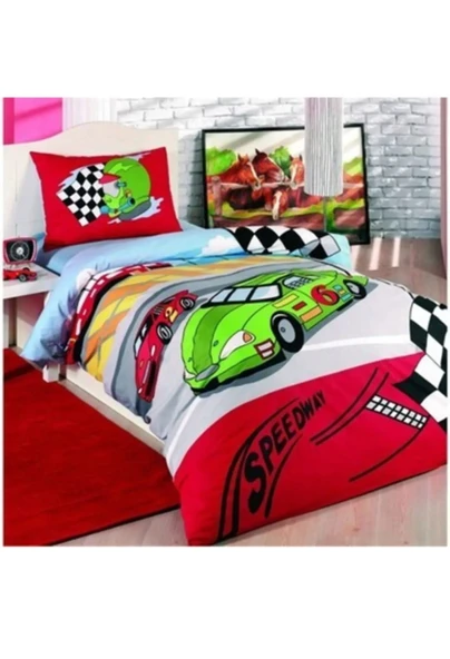 Taç Speedway Ranforce Tek Kişilik Nevresim Takımı