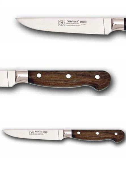 Sürbisa Ahşap Saplı Yöresel Mutfak Bıçağı 61004-YM 10.0 cm - 2