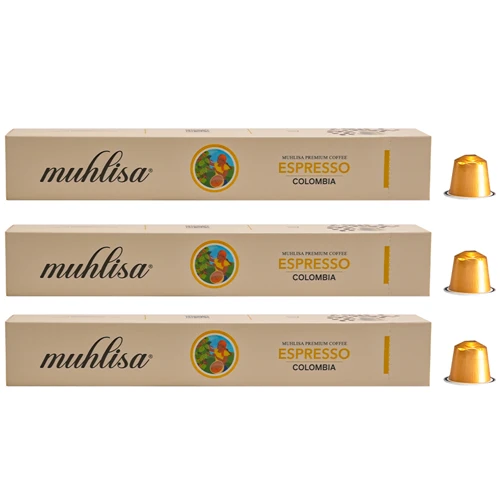 Muhlisa Espresso Colombia Kapsül Kahve 3 Kutu (30 KAPSÜL) %100 Arabica