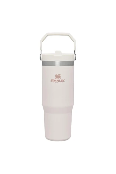 Stanley The Iceflow Flip Straw Açık Pembe 0.89 lt Pipetli Termos Bardak
