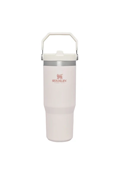 Stanley The Iceflow Flip Straw Açık Pembe 0.89 lt Pipetli Termos Bardak