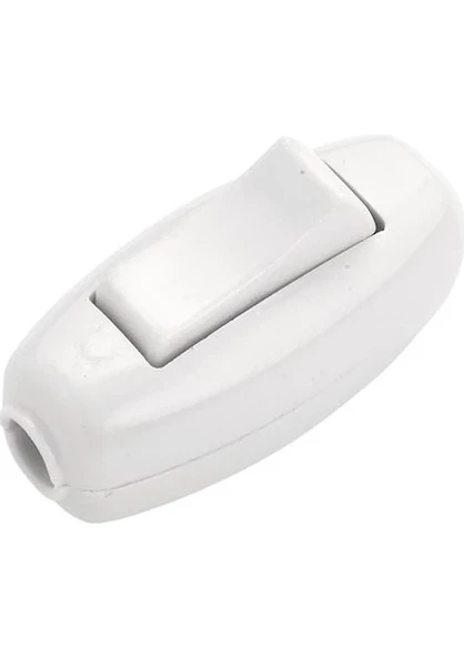 Beyaz Açma Kapama Anahtarı 6A 250V Pratik Elektrik Butonu