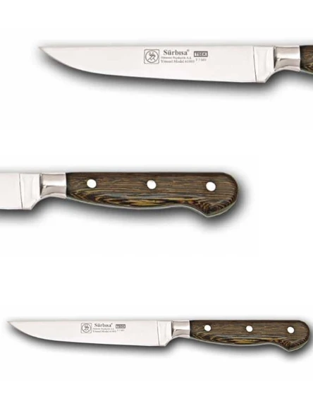 Sürbisa Ahşap Saplı Yöresel Mutfak Bıçağı 61003-YM 12.0 cm - Resim 2