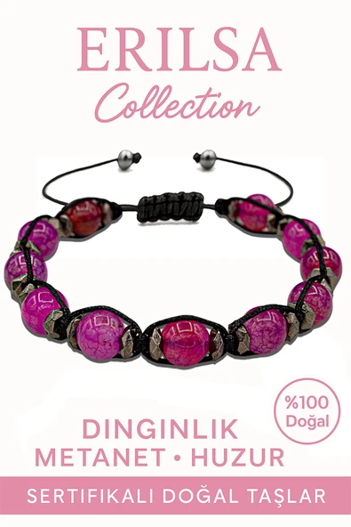 Sertifikalı Terahertz ve Pembe Akik Taşı Bileklik – Sevgi ve Dengeyi Yükseltin ürün görseli