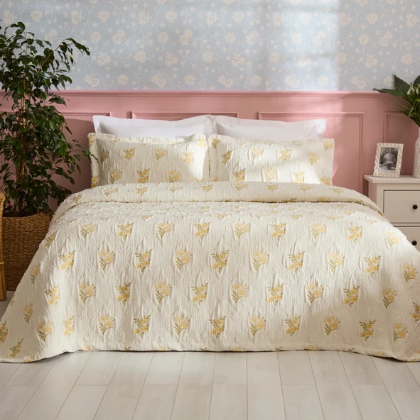 Karaca Home Melina Çift Kişilik Yatak Örtüsü Takımı Multicolor