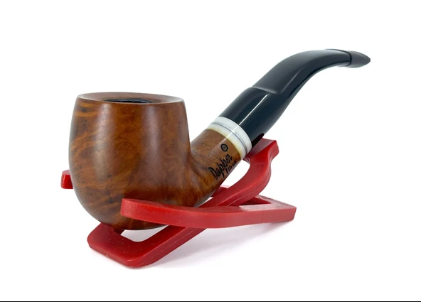 Dapper Bent Apple Briar (Gül Kökü) 9 mm Filtreli El Yapımı Pipo - 2439 - 2