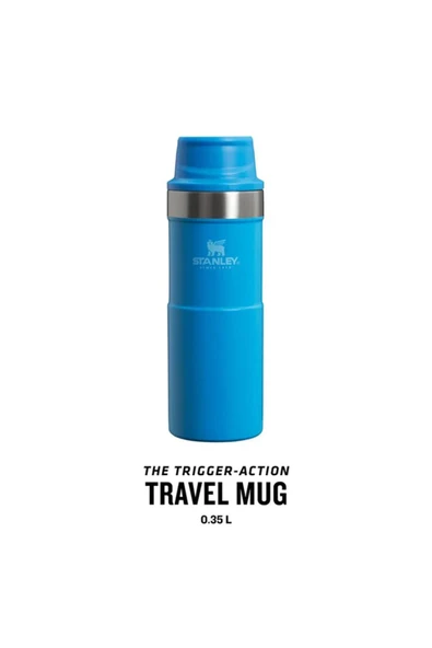 Stanley Klasik Trigger-Action Azur Mavisi 0.35 lt Termos Bardak - 3
