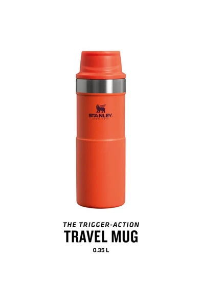 Stanley Klasik Trigger-Action Turuncu 0.35 lt Termos Bardak - 2