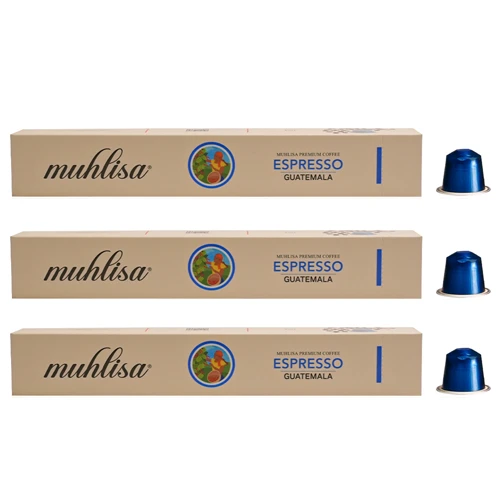 Muhlisa Espresso Guatemala Kapsül Kahve 3 Kutu 30 Kapsül %100 Arabica