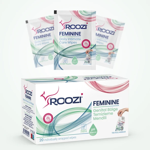 Roozi intiMENS  Erkekler İçin, Roozi Feminine  KADINLAR  İçin , Tek Kullanımlık Dedorant Mendili Woman ,Tek Kullanımlık Dedorant Mendili Men