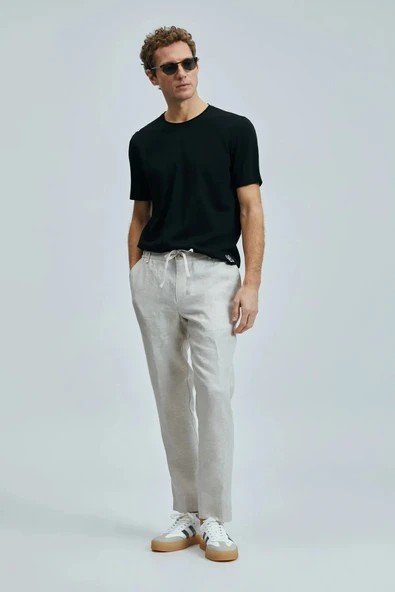 Lufian Junya Erkek Basic Tişört Siyah